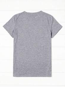New York Print Men's T-Shirt - Casual & Comfortable For Summer With Unique Graphic Design, Breathable Polyester, Machine Washable - 灰色 - 查看 2