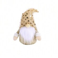 圣诞装饰品，金色无面圣诞老人、雪人和驯鹿雕像，适用于桌面和展示，圣诞节 - 金色坐姿無腳 - 查看 15