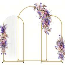 1 Set Balloon Rectangular Arch Stand, Metal Arch Kit For Birthday, Wedding, Bridal Shower, Graduation, Anniversary, Christening, Summer, Theme Party, Home Decor, Valentine, Halloween, Christmas,Christmas - Gold - View 3