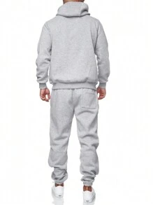 Sweatsuits For Men 2 Piece Sets Men's Tracksuit Set Leisure Suits Sweat Jackets Athletic Jogging Suits Casual Outfits - 淺灰色 - 查看 5