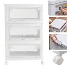 HOHOBLA LOYALHEARTDY-BTG Load Bearing Transparent Plastic Storage Box With Lid Wheels And Stackable Box[Best Gift For Family&Friends]