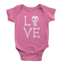 Love Skeleton Bones Infant One-Piece Romper Bodysuit And Toddler T-Shirt - Navy Blue - View 8
