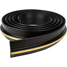Garage Door Seal 16ft Floor Rubber Threshold Heavy Duty Rubber Draft Stopper Waterproof Draft Stopper For Garage Protection - Black - View 2