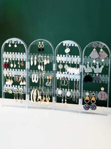 1/3/5 Pcs White/Black/Transparent Jewelry Storage Racks, Earring Storage Racks, Jewelry Display Racks, Suitable For Bedrooms,Display Stands Back To School