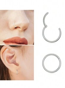 Roestvrijstalen neusring piercingsieraden