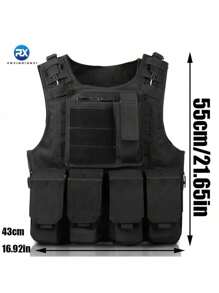 1 Stück Taktische Outdoor Sportschutzweste, Mehrzweck Kampfweste aus strapazierfähigem Material
