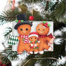 1 mặt dây chuyền Acrylic hình người bánh gừng Giáng sinh, mặt dây chuyền trang trí cây thông Noel, trang trí nhà cửa Giáng sinh, đồ trang trí cây thông Noel vui vẻ, đồ trang trí ngày lễ, quà tặng Giáng sinh, Halloween, trang trí Halloween - Nhiều màu - Xem 4