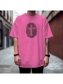 Unisex Religious Printed Gospel Cotton T-Shirt Various Colors Offer SILPJ1 - 淺粉色 - 查看 1