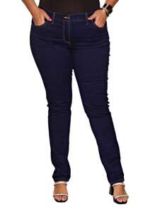 Plus Size Jeans - Blue - View 2