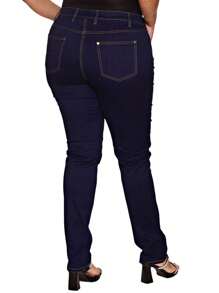 Plus Size Jeans - Blue - View 4
