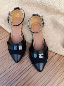 Women Flat Sandals - màu đen - Xem 4