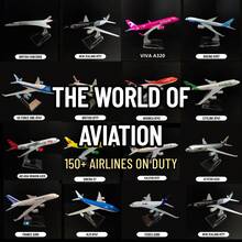 Timo'z Mô hình máy bay Bản sao kim loại Diecast Hãng hàng không thế giới Đồ trang trí lưu niệm thu nhỏ sưu tầm - Nhiều màu - Xem 3