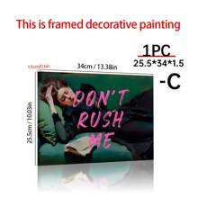 1 tấm áp phích vải bạt, nghệ thuật hiện đại, áp phích và tranh in chân dung nghệ thuật Don't Rush Me Altered, món quà lý tưởng cho hành lang phòng ngủ phòng khách, nghệ thuật treo tường, trang trí tường, trang trí mùa thu, trang trí tường, trang trí phòng, không có khung, áp phích cho phòng, đồ trang trí phòng, trang trí nhà cửa, trang trí phòng thẩm mỹ, trang trí phương Tây, trang trí văn phòng - Nhiều màu - Xem 25
