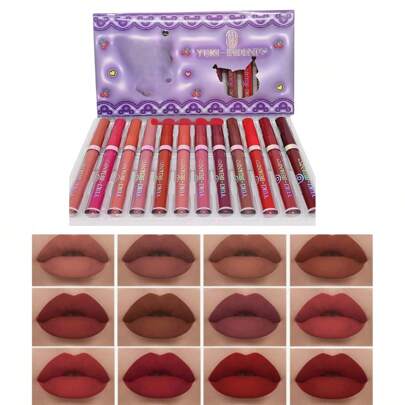 Set 12 Labiales Gloss Tipo Matte