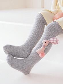 1 quần tất mỏng cho bé gái, quần tất cho bé trai mùa xuân thu, quần tất cho trẻ sơ sinh có dây buộc - Màu Xám nhạt - Xem 2