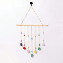 1 Mặt dây chuyền pha lê tự nhiên Chakra Mặt dây chuyền đá chữa bệnh thô Yoga Chakra Năng lượng Đá quý Quà tặng trang trí - Mặt dây chuyền đá thô - Xem 10
