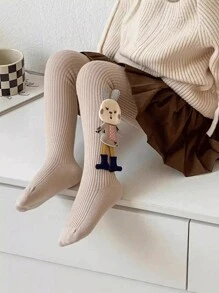 3 Cặp/1 Cặp Quần bó màu trơn cho trẻ em, 2-12 tuổi Thỏ hoạt hình dễ thương, Thích hợp để phối đồ hàng ngày, Phù hợp cho mọi mùa Quà tặng trở lại trường cho trẻ em Ba lô đi học Tiệc năm mới trở lại trường - Màu Khaki - Xem 13