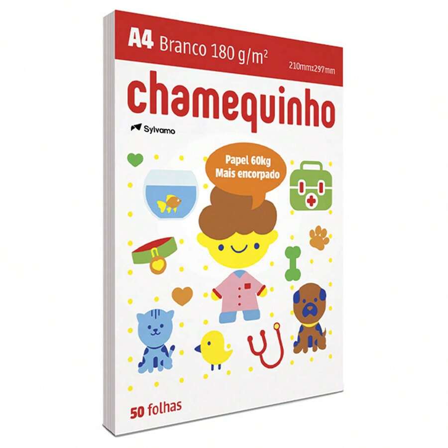 A4 Chamex Paper 180g 210x297mm White Sulfite 60kg Pack Of 50 Chamex Sheets - 白色 - 查看 1