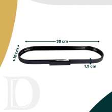 Multipurpose Decorative Mirrored Tray Bathroom Lavatory Decoration Coffee Mirrored Tray - 黑色 - 查看 6