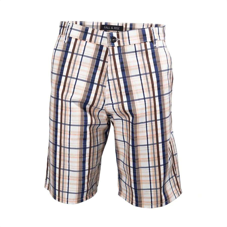 Bermuda Casual Vintage para Hombre - Café integral - Ver 1