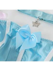 CORSET CON TUTU Y BRILLOS - Azul - Ver 4