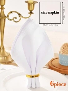 1/6pcs Linen Napkins, Soft & Smooth Linen Napkins, Can Be Folded Into Crown, Opera Fan, Triangle, Rose, French Pleats, Wine Glass Ear Shapes, Suitable For Room Decor, Dining Table Decor, Home Decor, Suitable For Festivals, Parties, Birthdays, Weddings And Dinners