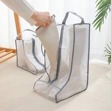1pc Multi-Purpose Dustproof & Moistureproof Shoes Storage Bags: Portable Storage Bag For Long Boots - Multicolor - View 6