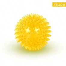 1pc/3pcs TPR Squeaky Dog & Cat Chew Toy Ball With Spiky Tips, Dental Training