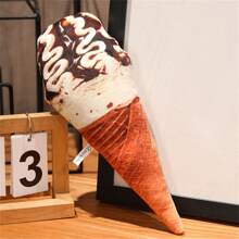20cm/50cm Simulated Ice Cream Cone Plush Toy Pillow, 8 Styles Available, Perfect Birthday Gift, New Year Gift, Party Gift And Room Decoration For Children (Due To Mass Production Of Fabrics, There Will Be Some Slight Color Differences, The Actual Product Is Close To The Promotional Picture)