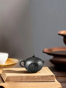 1 pièce Mini théière brûle-encens, petit brûleur d'aromathérapie, brûleur d'encens de bois de santal vintage - cyan antique - Voir 14