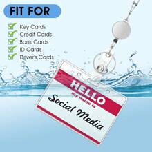 3 Packs Necklace Lanyard With Retractable Badge Reel Card Holders,Perfect For Nurses & Office Workers Back To School - Multicolor - View 6