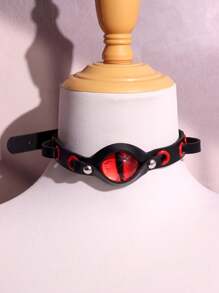 1pc Punk Vintage Unique Metal Evil Eye Detachable Choker Necklace For Women, Festival Gift