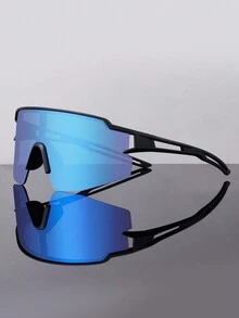 Gafas de moda para hombres con lentes de color electrochapado, marcos grandes, lentes de colores, adecuados para uso unisex en fiestas, vacaciones, deportes al aire libre, fotografía, Halloween, etc. - multicolor - Ver 5