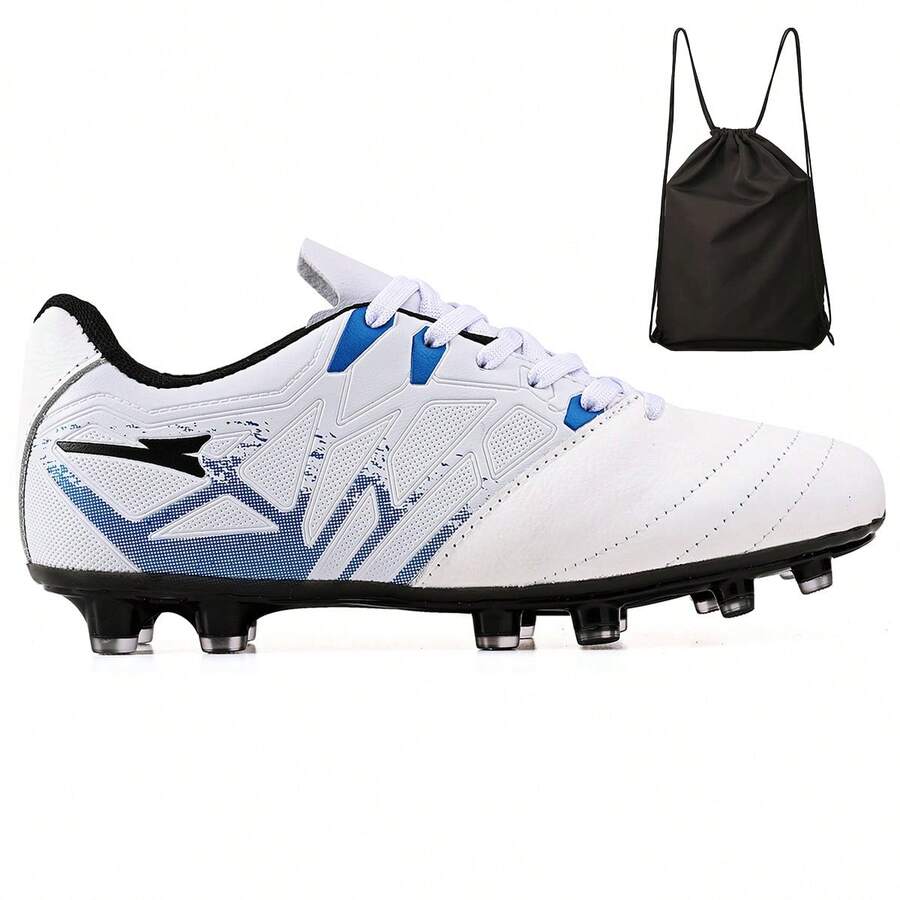 CALCADOS LGHT LIGHT Football Boot Kit With Leather Toe For Natural Grass Field + Adult Backpack - 白色 - 查看 1