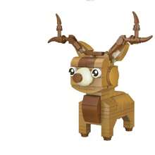 Model de animale drăguț din desene animate Mini blocuri de construcție Jucărie de asamblare, cadou creativ și decorare birou Decorarea camerei Cadouri de iarnă Blocuri de culoare Blocuri de culoare, Jucării pentru copii, Mini blocuri, Jucării pentru băieți, Blocuri de construcție pentru vaci, Blocuri de construcție Copii, Cadouri pentru copii