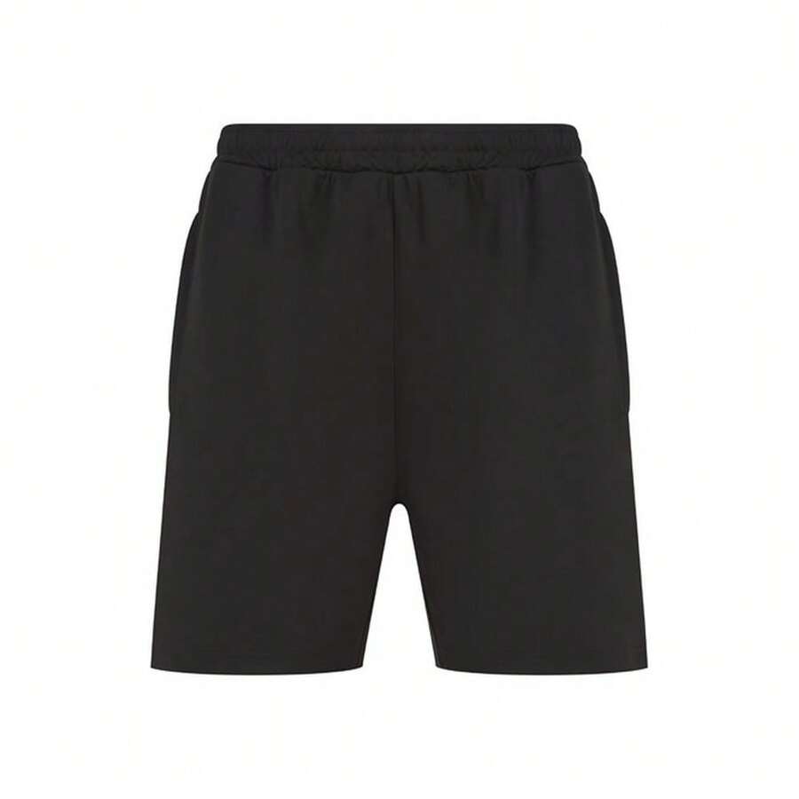 Finden & Hales Childrens/Kids Knitted Sweat Shorts (Black) - 黑色 - 查看 1