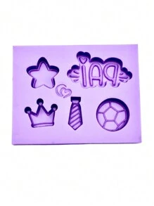 F1642 KHUÔN SILICONE BÁNH KẸO MINI NGÀY CỦA CHA - Màu tím - Xem 2