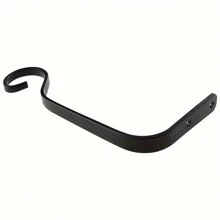 Contemporary Metal Wall Mount Hook - Decorative Wrought Iron Bracket For Hanging Lanterns, Bird Feeders, Planters - Easy Install Garden Accessory For Outdoor Decor - Black - View 9