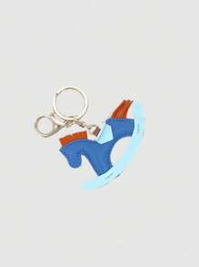 Dedoo Fashionable Minimalist Contrast Color Cute Cartoon Pony Pendant Keychain Accessory Keyring, Women Gift