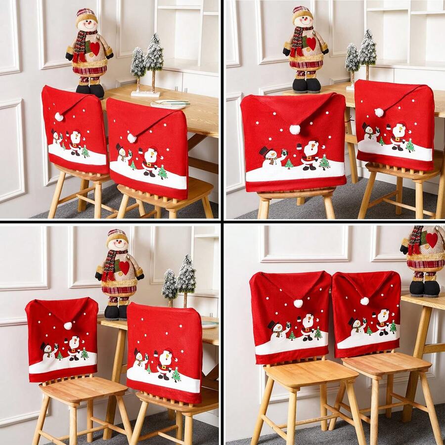 2 chiếc vỏ bọc bàn ghế nhà bếp, vỏ bọc bàn ăn, trang trí cảnh lễ hội, trang trí cho nhà, hành lang, văn phòng, sân, đồ dùng cho tiệc