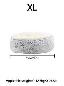 1 chiếc giường tròn hai tông màu sang trọng cho thú cưng, phù hợp với mèo và chó mọi kích cỡ, giường ngủ sâu cho mọi mùa - Xuân, Hạ, Thu, Đông - Nhiều màu - Xem 12