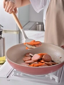 Keidason 12 件硅胶厨具不粘锅厨房用具套装铲子铲子打蛋器木柄烹饪工具套装、烘焙工具、厨房小工具、礼品包装 - 彩色 - 查看 9