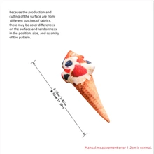 20cm/50cm Simulated Ice Cream Cone Plush Toy Pillow, 8 Styles Available, Perfect Birthday Gift, New Year Gift, Party Gift And Room Decoration For Children (Due To Mass Production Of Fabrics, There Will Be Some Slight Color Differences, The Actual Product Is Close To The Promotional Picture)