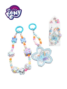 Hasbro 官方授权彩虹破折号手机链钥匙链钥匙链亚克力材质波西米亚风格送给朋友的最佳礼物 - 藍色 - 查看 12