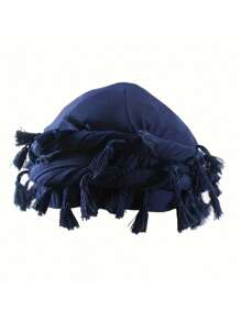 复古男士流苏头带，柔软弹力缎面衬里，适合户外活动和万圣节装扮 - A - 查看 18