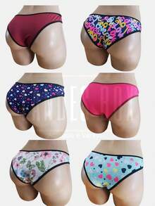 Kit 50 Comfortable Thong Panties For Girls And Youth Polyester - 彩色 - 查看 6