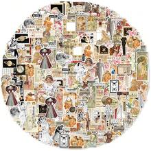 TiTiPaPa 20 件经典 90 年代女孩日记剪贴纸装饰笔记本水杯日记滑板吉他手提箱摩托车经典玩具剪贴簿 DIY 学生文具贴花 - 青檸色 - 查看 12