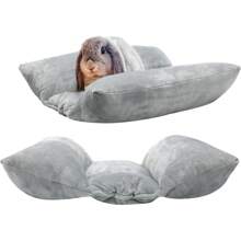 1 pieza Jaula grande para conejo de interior con tapete forrado de peluche - Multicolor - Ver 1