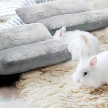 1 pieza Jaula grande para conejo de interior con tapete forrado de peluche - Multicolor - Ver 4