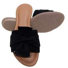 Kit 2 Pairs Women's Flat Shoes Special Sizes 40 To 44 Sandal Flip Flops Flat Mule Slide - Màu be - Xem 7